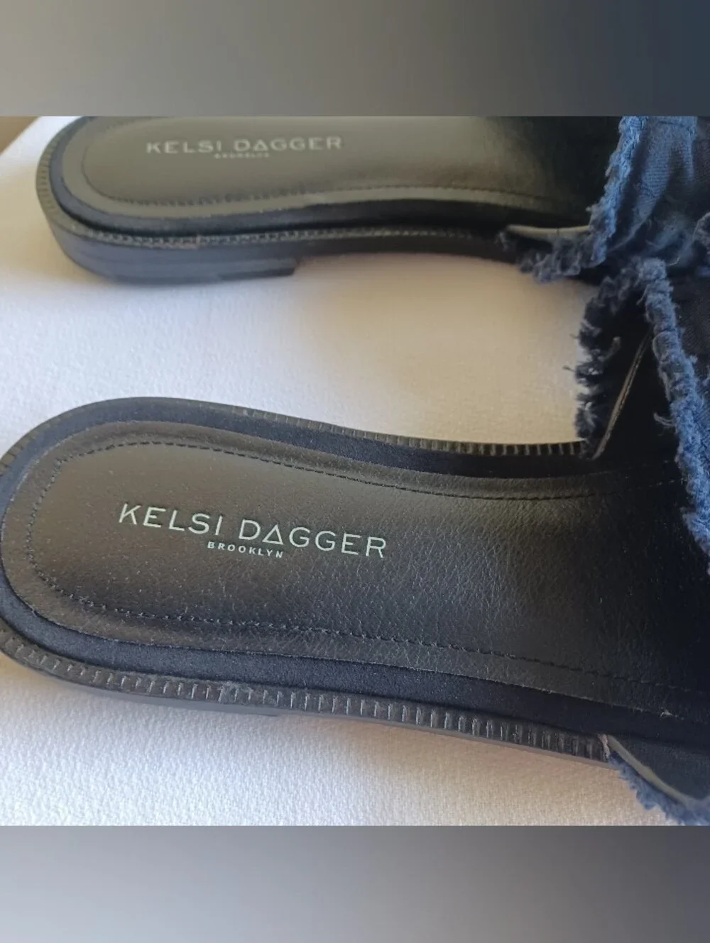 KELSI DAGGER brooklyn Sandals In Denim Blue Sz10